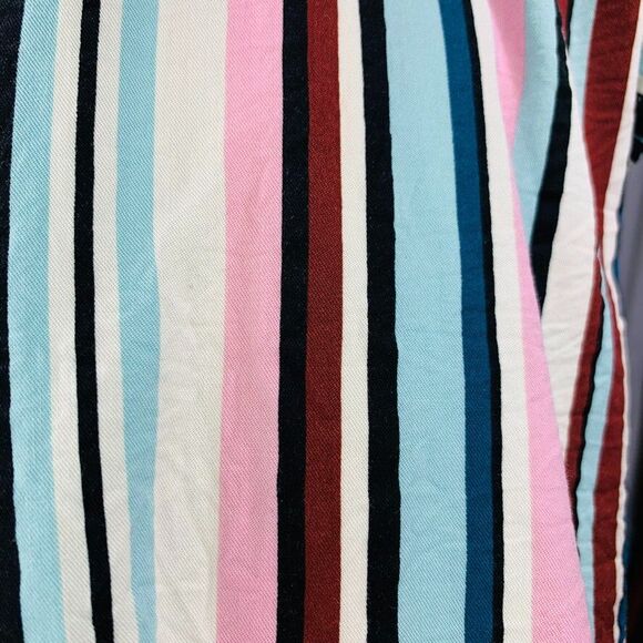 Torrid 2 Dress Womens Plus Stripped Belted Maxi Belted Button Front Long Sleeve - Picture 4 of 15